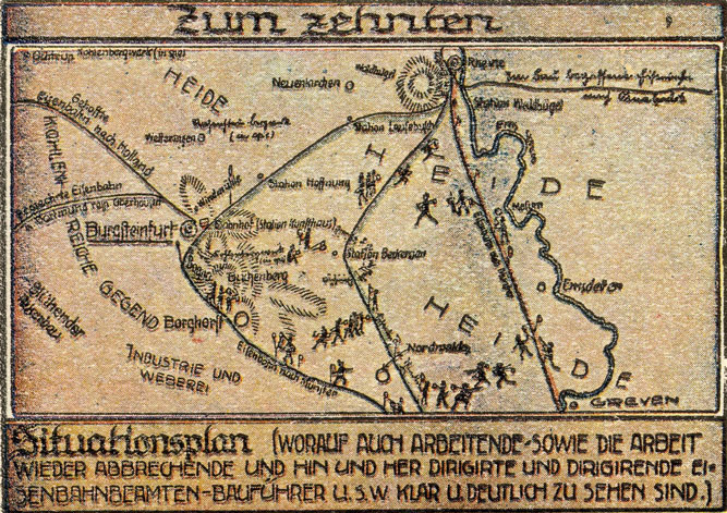 Vorschläge zu den Streckenführungen der Bahnlinie Münster-Rheine